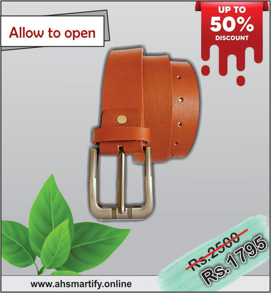AH-002. Stylish Hand Made Premium Leather Belt.
