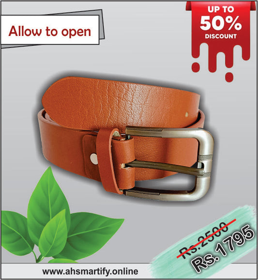 AH-002. Stylish Hand Made Premium Leather Belt.